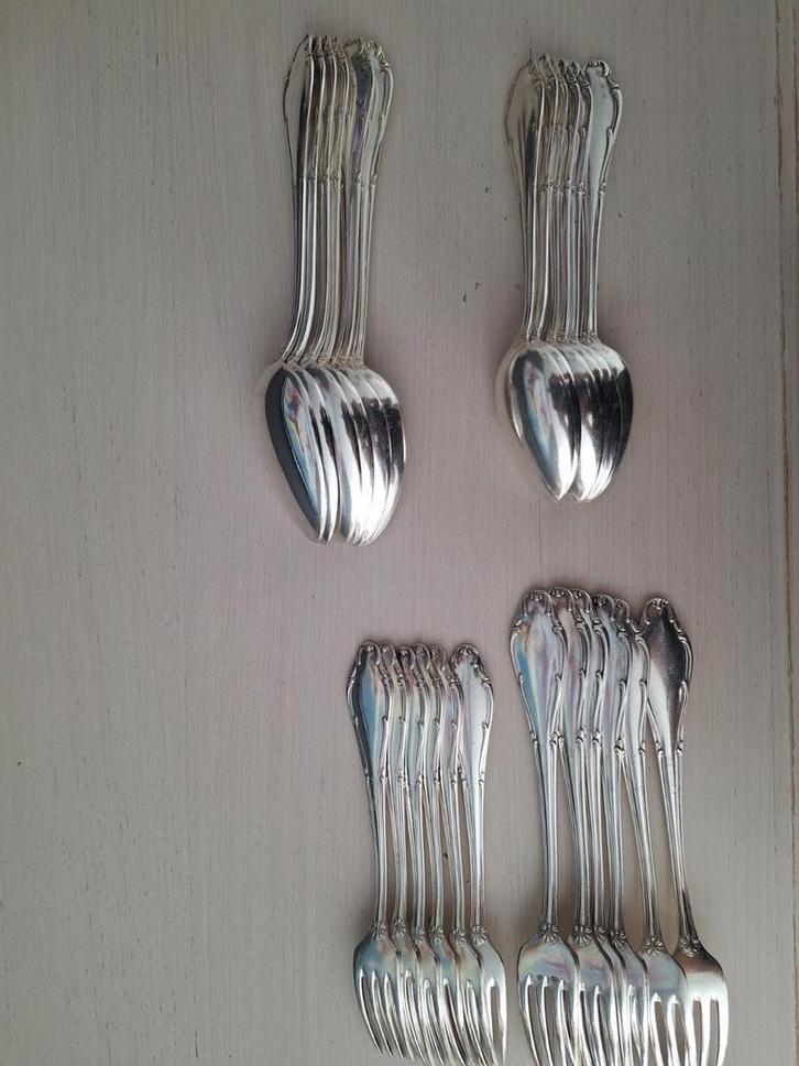 Wellner bestek, verzilverd, Huis en Inrichting, Keuken | Bestek, Gebruikt, Los bestek, Overige materialen, Ophalen of Verzenden