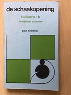 schaken, de schaakopening siciliaans - b, Gelezen, Ophalen of Verzenden, Paul Boersma, Denksport