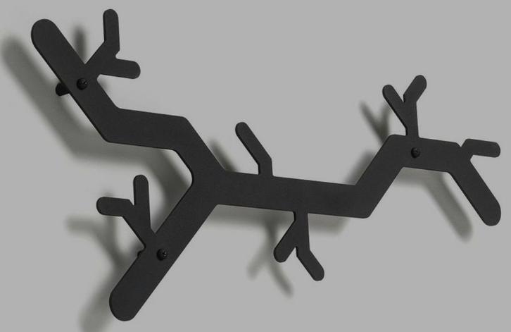 Tree hooked wandkapstok, Huis en Inrichting, Woonaccessoires | Kapstokken, Zo goed als nieuw, Wandkapstok, Minder dan 100 cm, Metaal