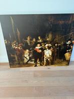 Groot canvas schilder nachtwacht te koop, Huis en Inrichting, Woonaccessoires | Schilderijen, Tekeningen en Foto's, Ophalen of Verzenden