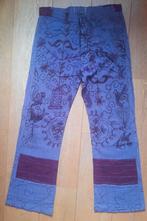 Nieuw hippie broek met wijde pijpen en borduursels Maat M, Ophalen of Verzenden, Nieuw, Maat 38/40 (M), Lang