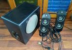 PC-speakers met subwoofer Logitech X-230, Computers en Software, Pc speakers, Ophalen of Verzenden, Gebruikt, Audiokanaal 2.1