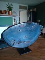 Mooie Unieke Blauwe Agaat met Smileyface, Ophalen of Verzenden