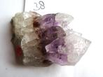 gouden driehoek 5,49 / prachtige amethist bergkristal punten, Ophalen of Verzenden, Mineraal