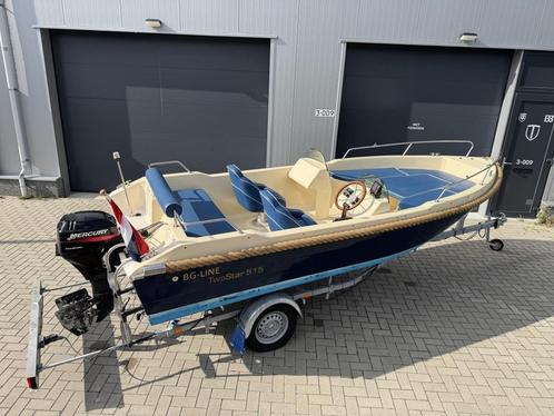 Nette TWO-Star 515 Sloep Compleet incl. Mercury 9,9PK 4-takt, Watersport en Boten, Sloepen, Gebruikt, Tot 10 pk, 3 tot 6 meter