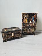 Prachtige Japanse geisha sieraden kasten set, Ophalen