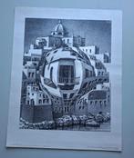 M.C. Escher - poster Balkon (Pythagoras), Vierkant, Ophalen of Verzenden, Zo goed als nieuw, A1 t/m A3