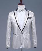 Heren zilver paillet glitter colbert mannen zilveren blazer, Kleding | Heren, Verzenden, Nieuw