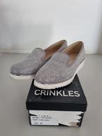 Crinkles Suède Instappers Grijs - Maat 39, Crinkles, Instappers, Ophalen of Verzenden, Zo goed als nieuw