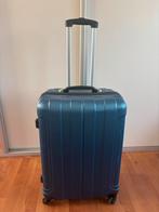 Blauwe Hardcase Reiskoffer - Wiel Trolley, Sieraden, Tassen en Uiterlijk, Koffers, Gebruikt, Hard kunststof, 45 tot 55 cm, Uitschuifbare handgreep