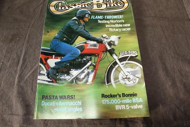 Classic Bike november 1987 Norton rotary racer BSA A10, Ophalen of Verzenden, Gelezen
