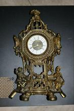 Vintage - WEST GERMANY bronze CLOCK  Beautiful not working, Ophalen of Verzenden