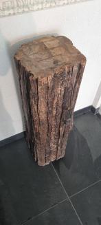 Houten Piedestal / Plantenstandaard - Meerpaal Design, Huis en Inrichting, Woonaccessoires | Zuilen en Pilaren, Ophalen, Gebruikt