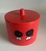 Rood kunststof potje met deksel van Jip en Janneke., Ophalen of Verzenden, Zo goed als nieuw