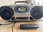 Draagbare radio/cassette en cd speler met afstandsbediening, Audio, Tv en Foto, Ophalen, Zo goed als nieuw, Philips