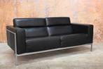 Als NIEUW! zwarte leren Harvink Forum design bank, Huis en Inrichting, Harvink, Harvink, Design, 150 tot 200 cm