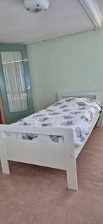 Elektrisch Verstelbaar Dewert Eenpersoonsbed 90x200cm, Ophalen, 90 cm, Eenpersoons, Wit