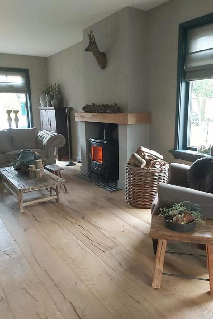 EXTRA BREDE EIKEN VLOER XXL VEROUDERD, GEBORSTELD EN GEOLIED, Huis en Inrichting, Stoffering | Vloerbedekking, Nieuw, Parket, Ophalen of Verzenden