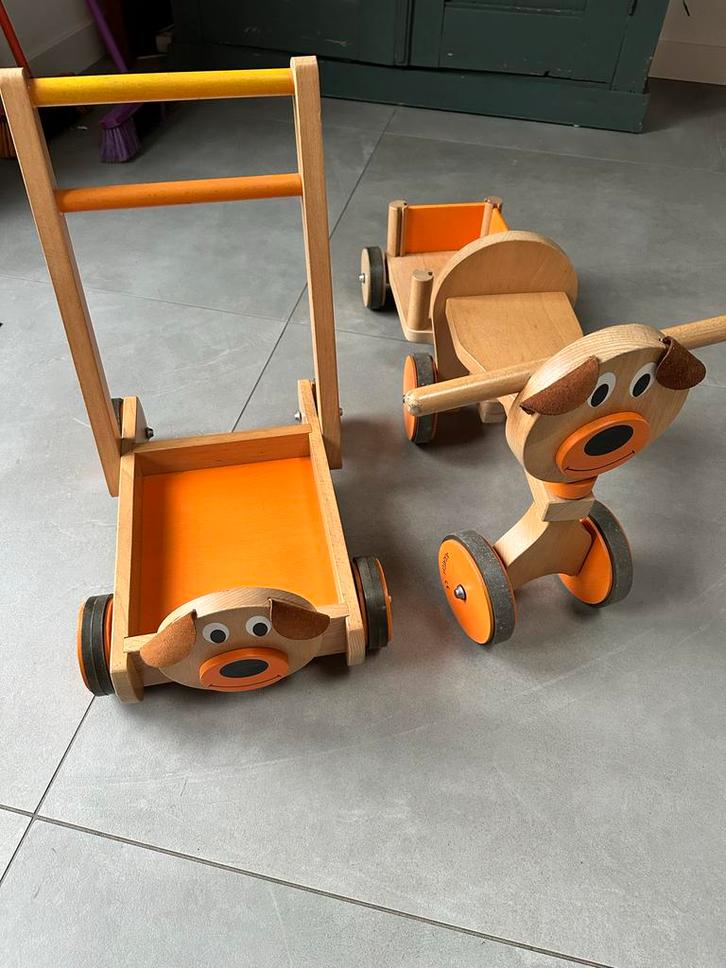 Houten loopfietsjes scrath, Kinderen en Baby's, Speelgoed | Buiten | Voertuigen en Loopfietsen, Gebruikt, Loopfiets, Ophalen of Verzenden