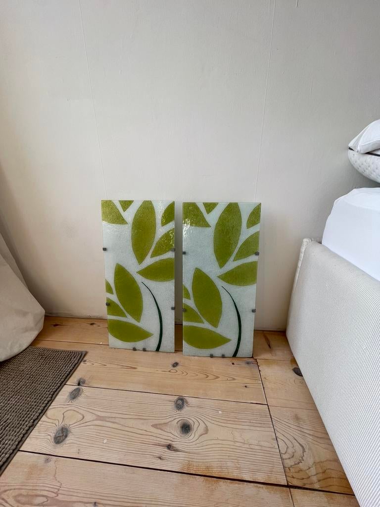 Ikea Gyllen vintage wandlampen, Ophalen, Zo goed als nieuw, Glas, Vintage