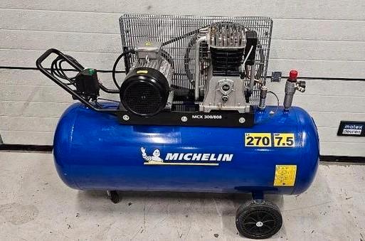 Michelin 270 Liter Compressor 7,5 Pk - 400 Volt., Doe-het-zelf en Verbouw, Compressors, Zo goed als nieuw, 6 tot 10 bar, 100 liter of meer