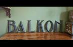 Bronze letters, BALKON, uit Amsterdams theater. Rond 1920, Ophalen of Verzenden