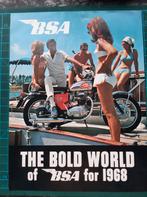 folder motorfietsen BSA motoren jaren 1968, Ophalen of Verzenden, Overige merken