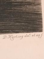 Dirk Harting - Grimnessesluis Amsterdam - Ets 1921, Antiek en Kunst, Kunst | Etsen en Gravures, Verzenden