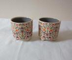 Potjes merk Mica hoogte 8 cm 100% handgemaakt, Overige materialen, Nieuw, Ophalen of Verzenden, Crème