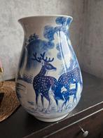 Vintage Vaas met Hertjes, Antiek en Kunst, Ophalen of Verzenden