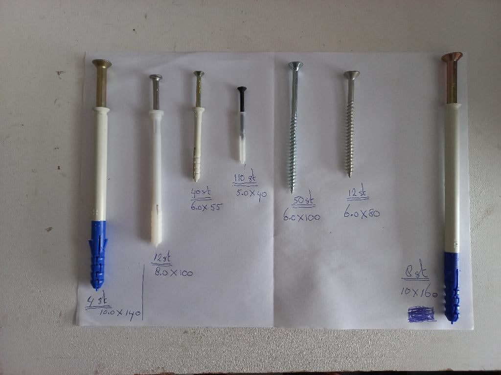 Diversen bevestigingsmiddelen, Doe-het-zelf en Verbouw, IJzerwaren en Bevestigingsmiddelen, 50 tot 100 mm, Schroeven, Nieuw, Ophalen of Verzenden