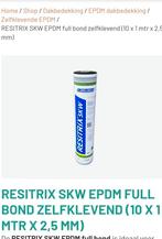 4 ROL NIEUW Resitrix SKW EPDM Zelfklevend - 10x1 mtr, Ophalen, Kunststof, 10 tot 15 m², Zwart
