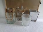 Vazen/Potten/Schalen, Gebruikt, Overige kleuren, Ophalen of Verzenden, Glas