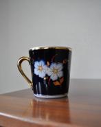 Vintage Beker Dovbysh Mok Kobalt Blauw Goud 9,5 cm, Antiek en Kunst, Ophalen of Verzenden