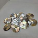 Partij parelmoer broches, Ophalen of Verzenden, Nieuw, Overige kleuren, Overige materialen
