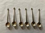 6 zilveren advocaat lepeltjes gemerkt met zwaardje en ZZ, Ophalen of Verzenden, Zilver