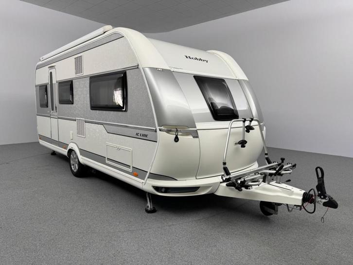 Hobby De Luxe 495 UL IC-Line Cassetteluifel Mover Voortent, Caravans en Kamperen, Caravans, Bedrijf, tot en met 4, Rondzit, Hobby