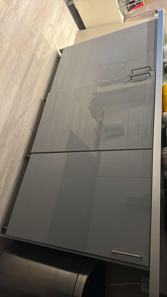 Ikea keuken kasten, Huis en Inrichting, Keuken | Complete keukens, Gebruikt, Overige typen, Grijs, Overige materialen, Ophalen of Verzenden