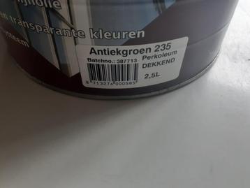 koopmans perkoleum 2.5l antiek groen 235 verf beits  beschikbaar voor biedingen