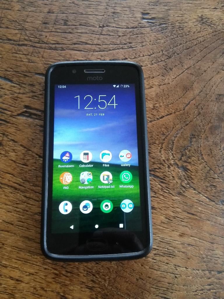 Motorola moto G5 XT1676 android 14 smartphone, Gebruikt, Verzenden, Zwart, Touchscreen