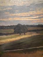 Landschap olieverf 24x32 cm, Antiek en Kunst, Kunst | Schilderijen | Klassiek, Ophalen