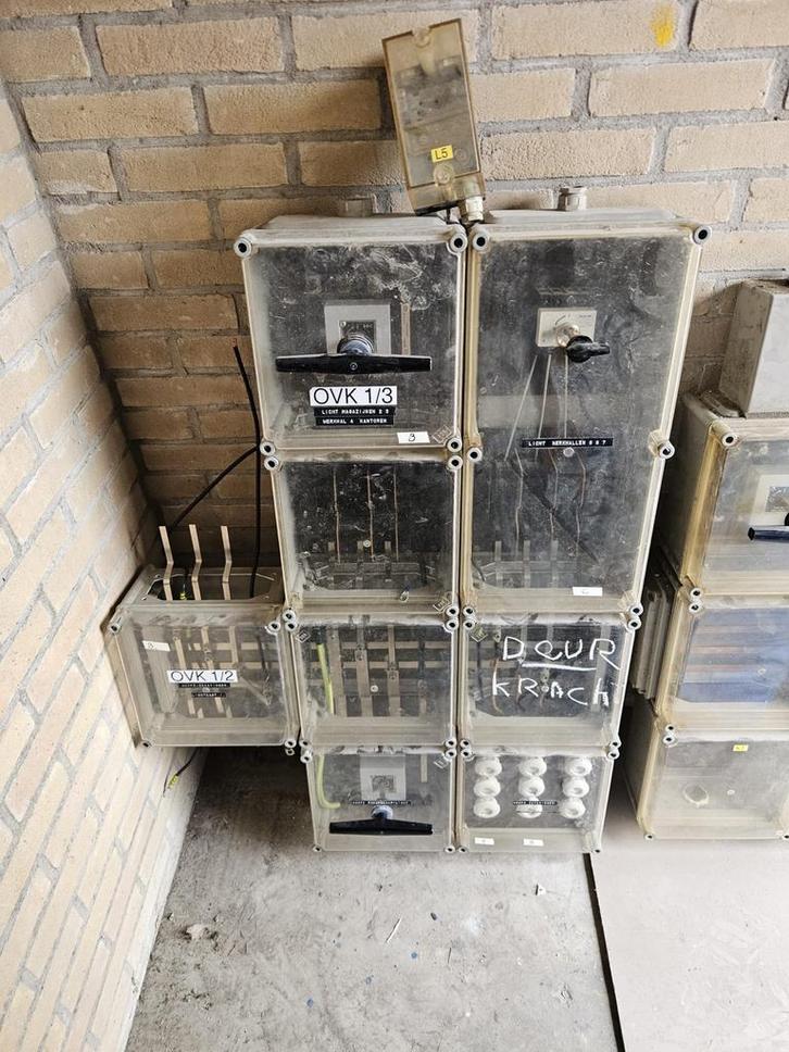Halyester Verdeelkasten - 3 Fasen, Doe-het-zelf en Verbouw, Elektra en Kabels, Gebruikt, Overige typen, Ophalen