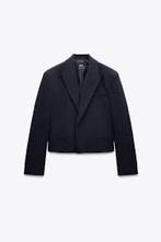 Zara blazer xl nieuwe blazer cropped navy, Kleding | Dames, Jasjes, Kostuums en Pakken, Blauw, Zara, Maat 46/48 (XL) of groter