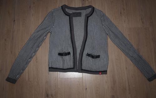 Grijs Wit Gehaakt Jasje EDC by Esprit (L), Kleding | Dames, Jasjes, Kostuums en Pakken, Zo goed als nieuw, Jasje, Maat 42/44 (L)