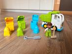LEGO DUPLO Vuilniswagen Set 10945 en politiemotor, Ophalen, Zo goed als nieuw, Complete set, Duplo