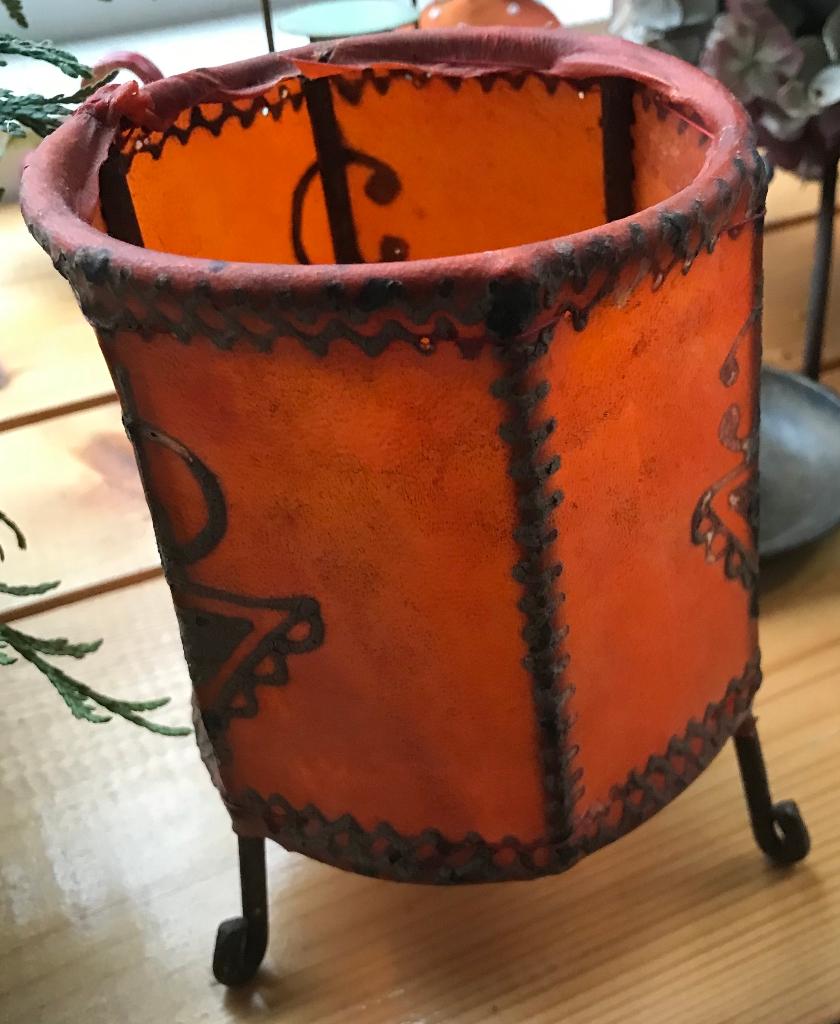 oranje sfeerlicht, retro, Ophalen of Verzenden, Huis en Inrichting