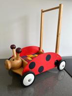 Leuke loopkar met lieveheersbeestje en blokjes, Ophalen of Verzenden, Zo goed als nieuw, Duw- of Trekspeelgoed