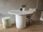 Unieke Ronde Eettafel – Handmade met Travertine Look, Huis en Inrichting, Tafels | Eettafels, Ophalen, Overige materialen, 50 tot 100 cm