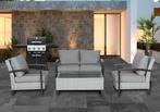 Luxe wicker loungeset. Bank/stoelen/tafel. Aanbieding, Ophalen, 4 zitplaatsen, Nieuw, Bank