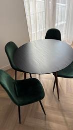 Eettafel met 4 stoelen, Huis en Inrichting, Ophalen, Zo goed als nieuw, Modern, 4 tot 6 stoelen